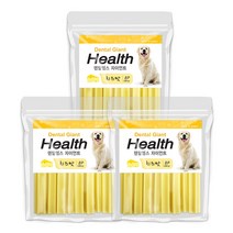 덴탈헬스 자이언트 애견 치석제거용껌, 치즈맛, 3개입