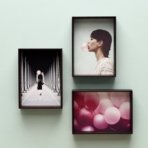 우드로하우스 원목느낌 액자 HDT-573W 3p, 월넛