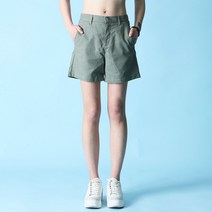 코카리나 여성용 프렌쉬 린넨 캐주얼 무지 숏팬츠