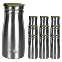 퀸센스 세신 식당 업소용 대량 에코 스테인레스 물병 10p, 혼합색상, 800ml