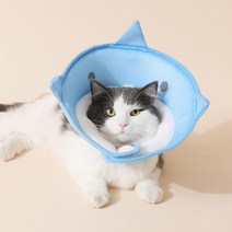 랜보어 반려동물 죠스 메쉬 넥카라, 블루