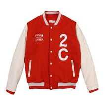 세컨드코너 남성용 2C 스타디움 멜톤 자켓 Hooch