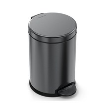 심플휴먼 디럭스 원형 휴지통 4.5L, 블랙(SPH-CW2070), 1개