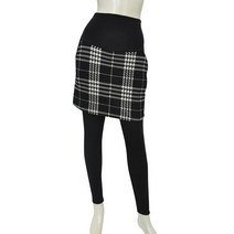 에이원 여성용 임산부 융 체크 9부 치마 레깅스 66948