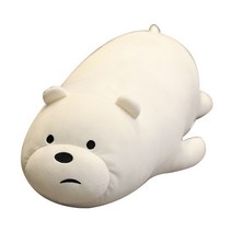 네이처타임즈 안고자는 곰 인형 베어, 화이트, 48cm