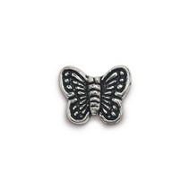 순은 나비 팬던트 장식 9.5 x 8 mm, 실버, 1개