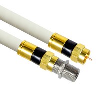 마하링크 국산 골드 고급형 RF 안테나 화이트 5C 연장 동축 수제작 케이블 50M, MLZ-GRAW500(화이트)