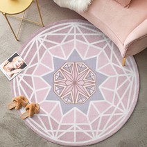 더플로우 포인트 원형 카페트 욕실 주방 발매트, 05