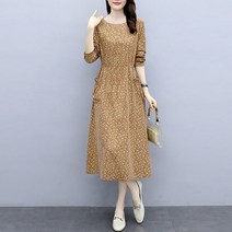 MA 슬림 포켓 꽃무늬 원피스