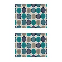 시크한 모던 기하학 패턴 린넨 아트 플레이스 매트 2p, 10, 32 x 21 cm