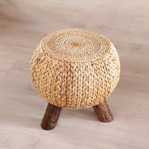 세뇨르킴 인테리어 밀짚 라탄 스툴 G