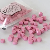 미화부장 실링 왁스 비즈 씰링 왁스 씰왁스 100P 세트, 23 핑크파우더, 1세트