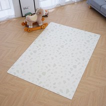 휴팡 강아지 미끄럼방지 PVC 사각형 매트 4T, 테라조
