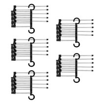 생활의정석 5단 바지걸이, 블랙, 5개입