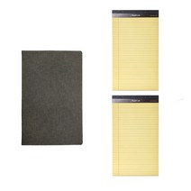 페이퍼랩 패드폴리오 Mini + 리갈패드 Mini 50p x 2p, 그레이(패드폴리오),랜덤발송(리갈패드), 1세트