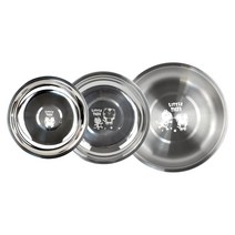 키친유 리틀 타이거 스텐 원형 접시 3종 세트, 3개, 접시 소  + 중 + 대