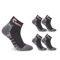 네파 여성용 스탠스 단목 등산양말 5족, 그레이