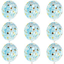 파티야놀자 생일파티 컨페티 풍선 50p, 블루, 1개