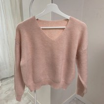 체리체리 여성용 브이넥 니쥬 울 가을 니트