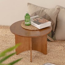 원목 협탁 티테이블 + 논슬립 스펀지, 월넛