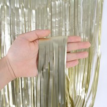 마켓에이 매트컬러 실크 파티커튼 1 x 2 m, 라이트골드, 5개