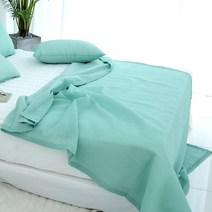 스코홈 심쿵 여름 시어서커 홑이불, 심쿵 민트