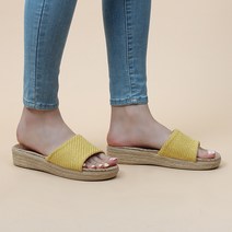크리스제이 여성용 베이직 라탄 슬리퍼 3.5cm GUA35