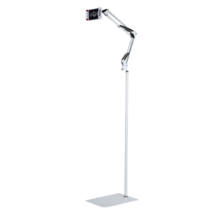 LYDCompany 침대 스마트폰 테블릿 자바라 거치대 스탠드 직선형 135cm, 화이트