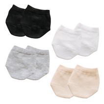 헤이조이 여성용 데일리 무지 블로퍼 뮬 반양말 4종세트