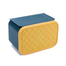 알럽홈 컬러풀 페이퍼타올 선반 박스, 옐로우 + 그린, 1개