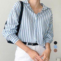 무드인더 여성용 박시 언발 단가라 긴팔 셔츠