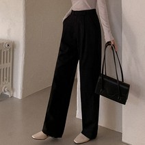큐니걸스 여성용 수선놉57 사각고리 원핀턱 롱 슬랙스 숏