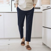 남성용 여름 아이스 면 스판 9부 바지