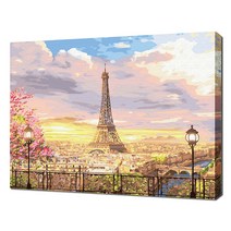 셀프페인팅 몽마르뜨 언덕에서 풍경화 그리기 DIY 40 x 50 cm, 30색