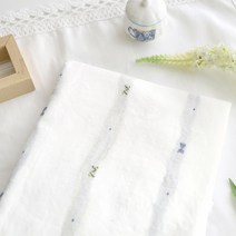 천팜 대폭 30수 선염면 버터플라이 스트라이프 패브릭 원단 832