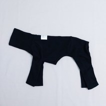 도기스타 이탈리안그레이하운드옷 아이쥐옷 소프트 골지 올인원, 검정
