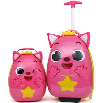 어린이캐리어 캐릭터동물 초등학생 생일선물 유치원 어린이집 기내용 유아여행가방 핑크 토끼