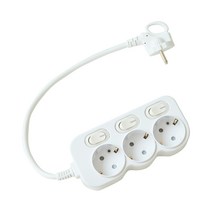 에코파워탭 LED 개별 멀티탭 3구 EPM-L203, 1개, 40cm