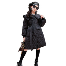 미소파파 여아용 미코 퀼팅 누빔 롱코트