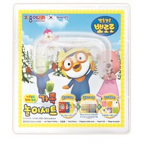 뽀로로 가족놀이 색종이 + 클레이 + 글라스아트 세트, 혼합색상, 1세트