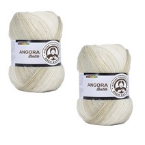 딕타스 앙고라바틱 모헤어 뜨개실 100g x 2p, 화이트베이지, 550m, 2개