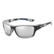 블랙스완 스포츠 편광 선글라스, WHITE BLACK + SILVER
