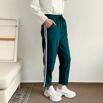 헤이진 여성용 두줄 트레이닝 밴딩 팬츠