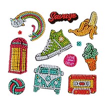 마켓플랜 DIY 보석 십자수 스티커 세트, 1세트, LD041