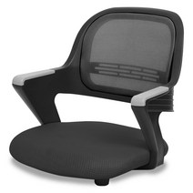 체어포커스 알라딘 좌식의자 메쉬 AL-D250 BK, 블랙