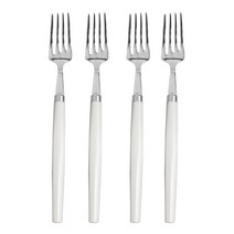 오리엔탈 삼각 커트러리 디저트 포크, 백색, 4개