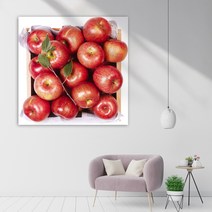 백앤아트 사과그림액자 붉은사과정사각