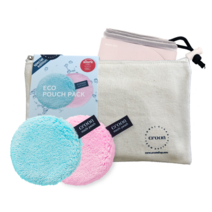 크룬 세안용 엔젤퍼프 에코파우치팩 세트, 혼합색상, 1세트