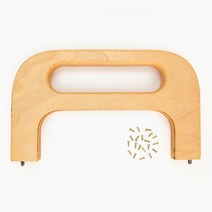 해피베어스 하프문 우드 프레임, 내추럴, 1개