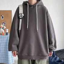 봄 풀오버 캐주얼 오버핏 무지 후드티